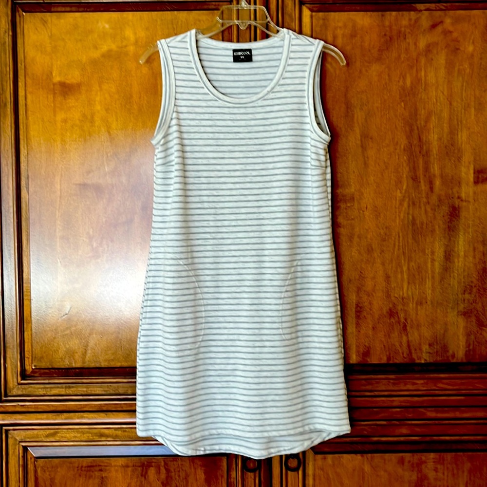 Casual Striped T-Shirt Dress.